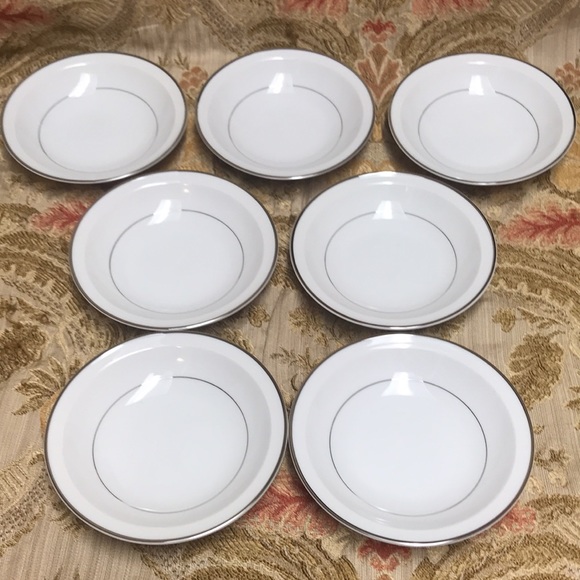 7 Ashcraft Fine China “Eternally Yours” 5812 Berry / Dessert Bowls Made in Japan - Picture 7 of 7